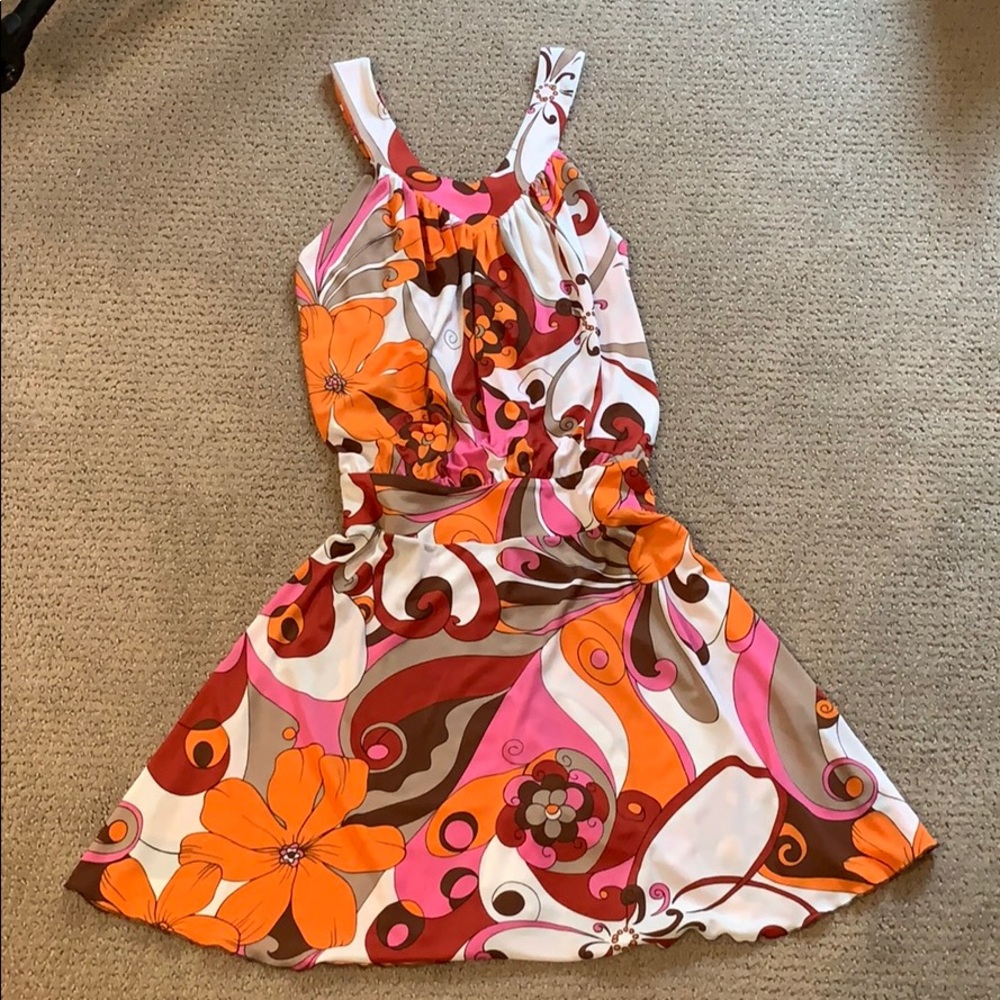 Iodice Retro Print Jersey Dress - Neiman Marcus